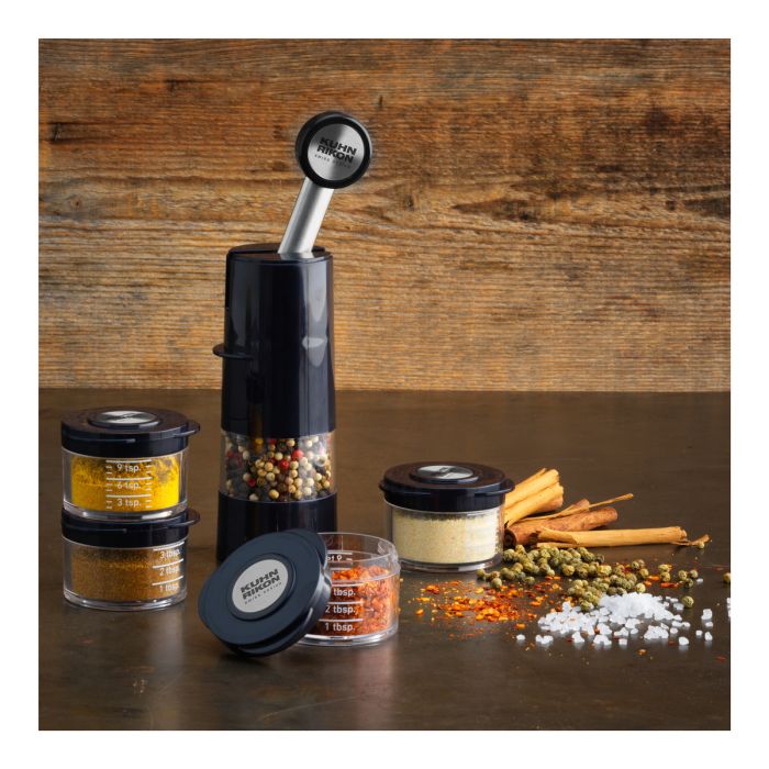 Essential Ratchet Spice Grinder with Storage Jar | Kuhn Rikon