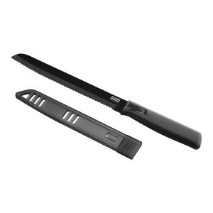 Bread Knife Colori Black Blister