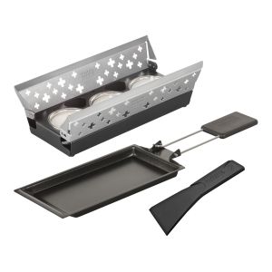 Raclette set Candle Light mini silver