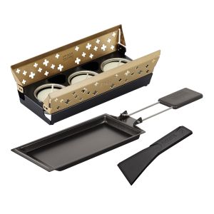 Raclette set Candle Light mini gold