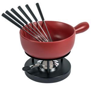 Cheese fondue set Classic red · Ø 23cm