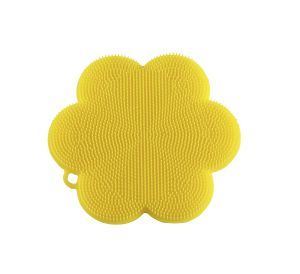 Silicone Scrubber Flower Yellow