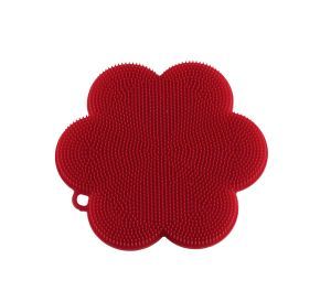 Silicone Scrubber Flower - Red