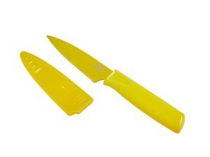 Paring Knife Colori Serrated, Yellow - Bulk