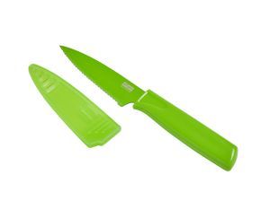 Paring Knife Colori Serrated, Green - Bulk