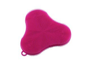 Silicone Scrubber Clover - Pink