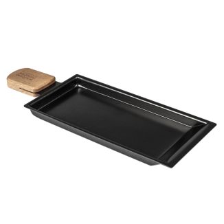 Mini Raclette pan with wooden handle