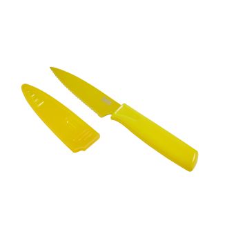 Paring Knife Colori Serrated, Yellow - Bulk