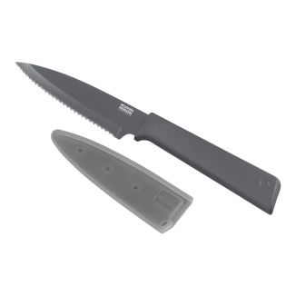 COLORI®+ paring knife serrated grey
