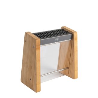 ICED Bamboo Knife Block empty