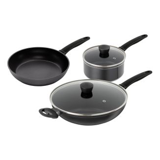 Easy Induction 5pc Set (Frying pan 20 / Saucepan with lid 16 / Sauté pan with lid 28cm)