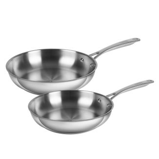 ALLROUND Frying pan Set  uncoated Ø 24 + 28 cm