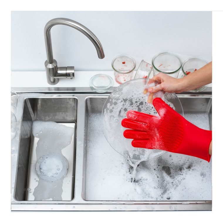 Stay Clean Scrubber Glove red order online now | Kuhn Rikon