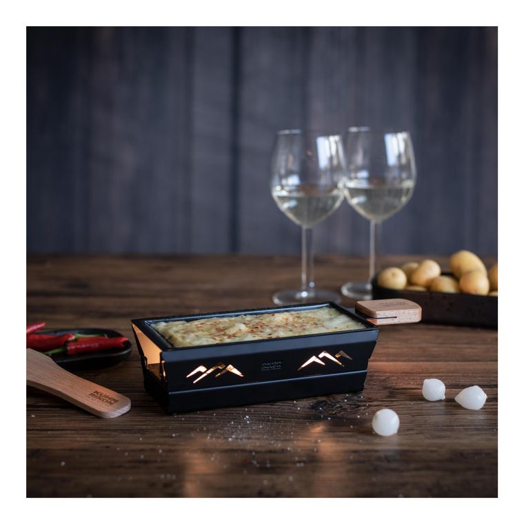 Raclette set mini Mountains black