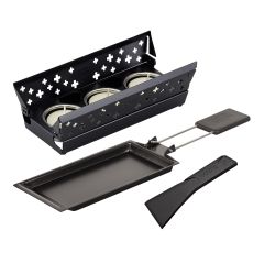 Raclette set Candle Light mini black