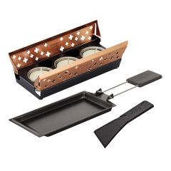 Raclette set Candle Light mini copper