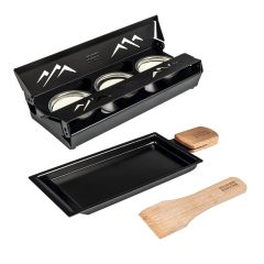 Raclette set mini Mountains black