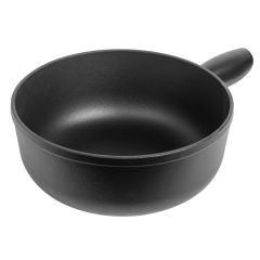 Fondue pot induction cast iron black matt · Ø 24 cm